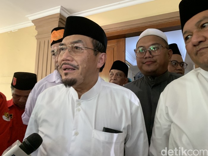 Suswono di kawasan Mampang Prapatan, Jaksel, Jumat (13/9/2024). (Taufiq/detikcom)