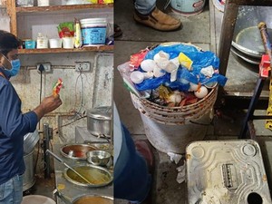 Jijik! Dapur Gerai Makanan di Terminal Bus Ini Jorok dan Bau