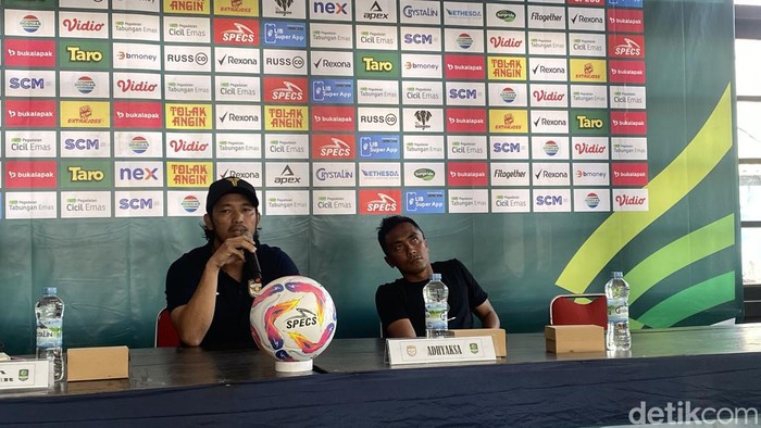 Jumpa pers Adhyaksa Farmel jelang lawan PSIM Jogja, Sabtu (14/9/2024).
