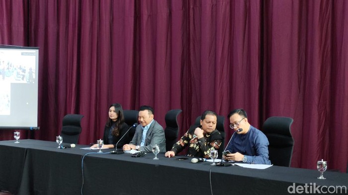 Jumpa pers SMA Binus School Simprug soal kasus bulliying siswa