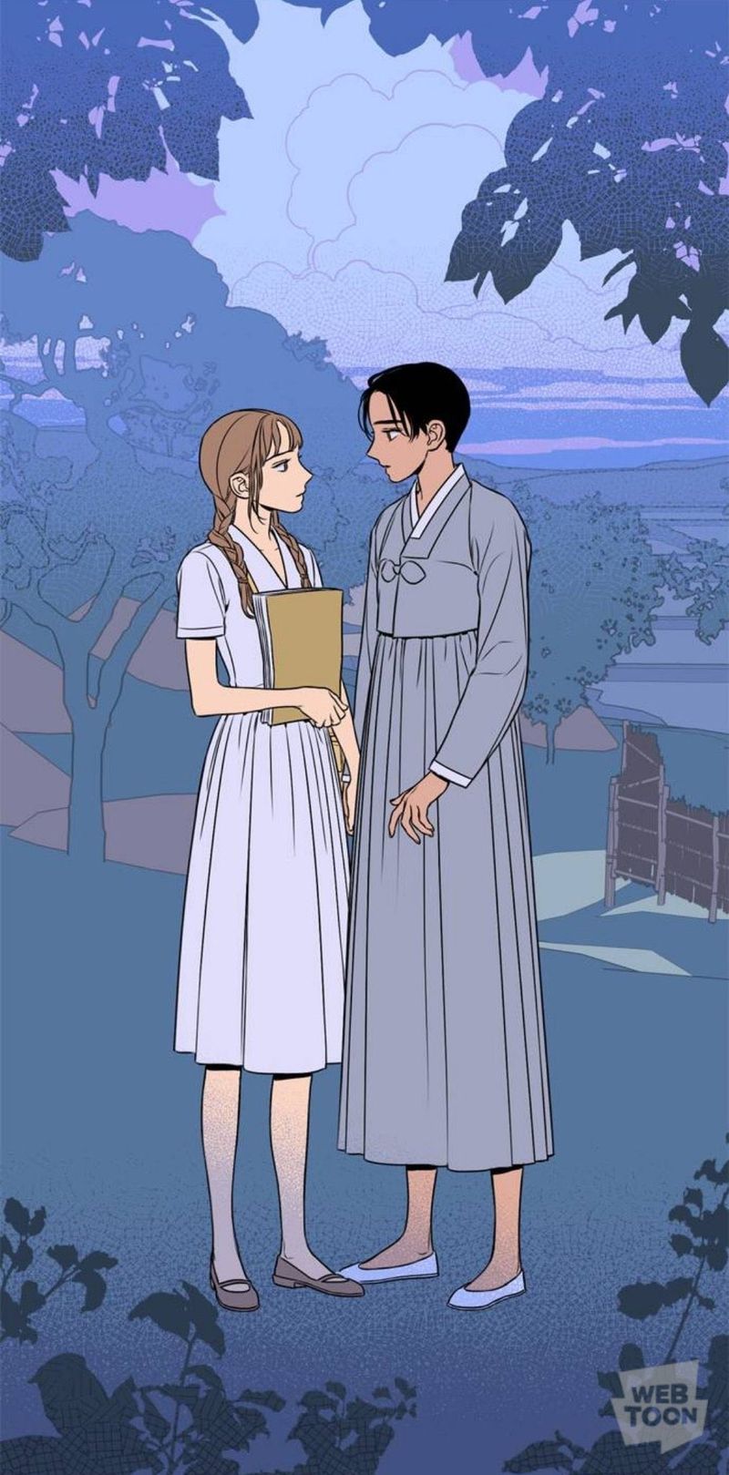 Karakter Jeong Nyeon dan Bu Yong dalam webtoon Jeongnyeon: The Star Is Born