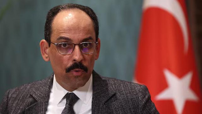 Ibrahim Kalin, Turkish President Tayyip Erdogans spokesman and chief foreign policy adviser, speaks during an interview with Reuters in Istanbul, Turkey May 14, 2022. REUTERS/Murad Sezer/File Photo Purchase Licensing Rights