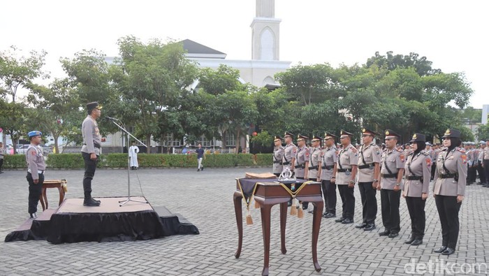 Sertijab Kapolsek di lingkungan Polresta Sidoarjo.