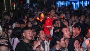 Lihat nih detikers, suasana dEras Vaganza semakin membara nih.  Foto: Andhika Prasetia/ detikcom