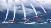 Tim Aerobatik Jupiter TNI AU akan menerbangkan enam pesawat KT-1B Wongbee. Pesawat ini memiliki ciri khas berwarna merah dan putih, dilengkapi dengan generator asap dan akan melakukan formasi manuver-manuver yang rumit nan memukau di langit Bali. 