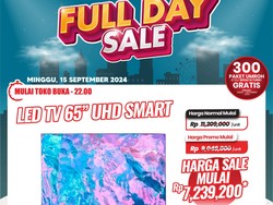 Smart TV UHD 65 inch Rp 7,2 jutaan di Transmart Full Day Sale