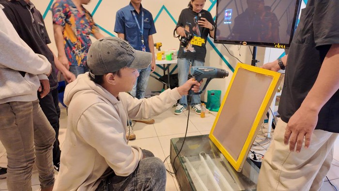 Warga Binaan ikuti pelatihan sablon