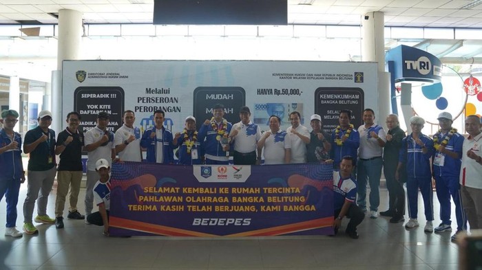 Kontingen Bangka Belitung (Babel) sudah meraih dua medali emas di Pekan Olahraga Nasional (PON) XXI 2024. Selain medali emas, Babel juga meraih dua medali perak dan 6 medali perunggu.