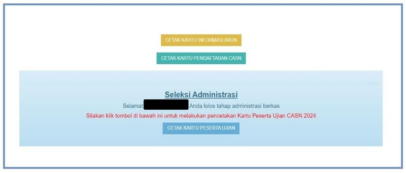 Ilustrasi Tombol Cetak Kartu Peserta Ujian CPNS