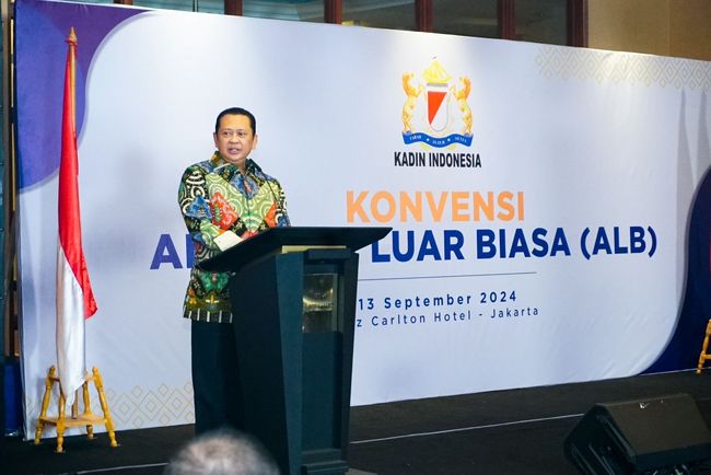 Ketua MPR RI sekaligus Ketua Umum Asosiasi Rekanan Pengadaan Barang dan Distributor (ARDIN) Indonesia Bambang Soesatyo (Bamsoet)