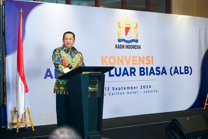 Ketua MPR RI sekaligus Ketua Umum Asosiasi Rekanan Pengadaan Barang dan Distributor (ARDIN) Indonesia Bambang Soesatyo (Bamsoet)