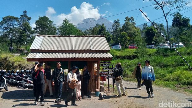 Suasana di objek wisata Kali Talang, Kemalang, Klaten, Minggu (15/9/2024).