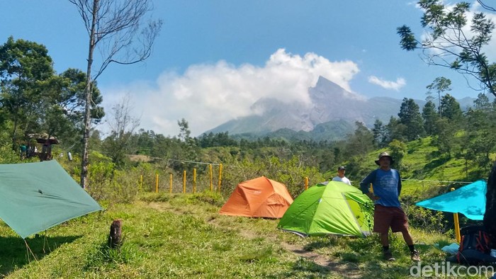 Suasana di objek wisata Kali Talang, Kemalang, Klaten, Minggu (15/9/2024).
