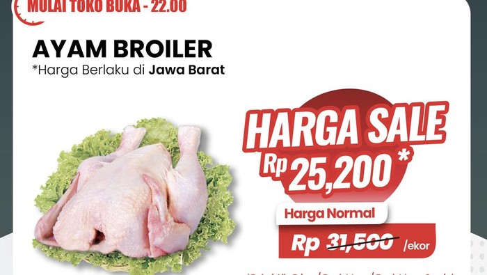 Promo Ayam Boiler di Transmart.