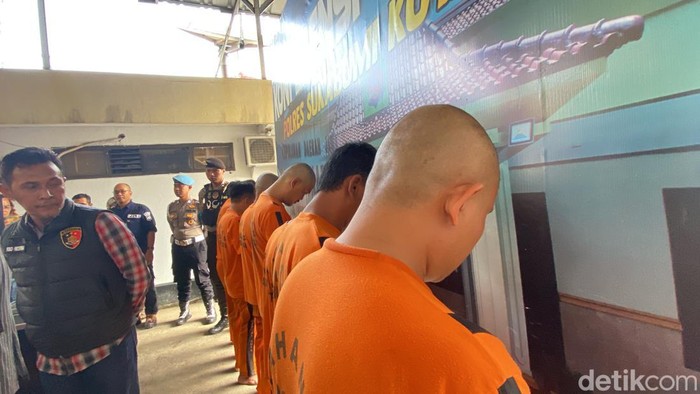 Tersangka bentrok ormas di Sukabumi