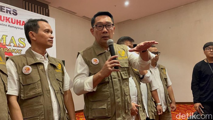 Bacagub Jakarta, Ridwan Kamil (RK) bercerita pernah mengurus Jakarta saat jadi penasihat 2 eks Gubernur Jakarta yakni Sutiyoso (Bang Yos) dan Fauzi Bowo (Foke). (Rumondang N/detikcom)