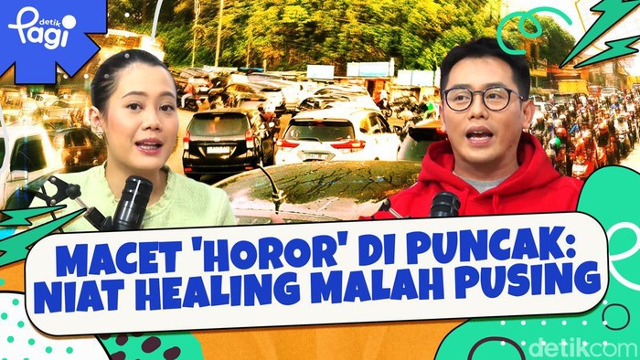 Detik Pagi edisi Selasa, 17 September 2024 membahas Macet Horor di Puncak: Niat Healing Malah Pusing