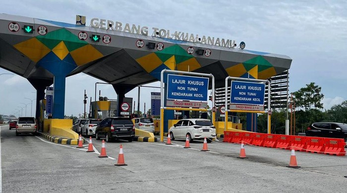 Ilustrasi gerbang Tol Kualanamu