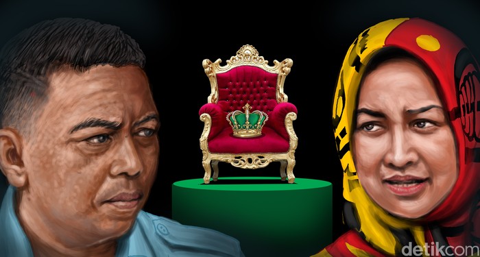 Ilustrasi Pilgub Banten 2024 Airin dan Andra Soni