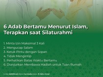 6 Adab Bertamu Menurut Islam, Terapkan saat Silaturahmi
