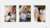Tidak hanya berfoto dengan etalase buah yang tersusun rapi, komedian kelahiran 1992 dan sang istri juga seolah-olah membeli jus dan menikmati jus jeruk bersama. Foto: Instagram @jhonsss24 / @__ditam