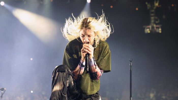 Emily Armstrong performs during the Linkin Park: From Zero World Tour held at Kia Forum in Inglewood on September 10, 2024 in Inglewood, California (Photo by Jesse Grant/Variety via Getty Images)