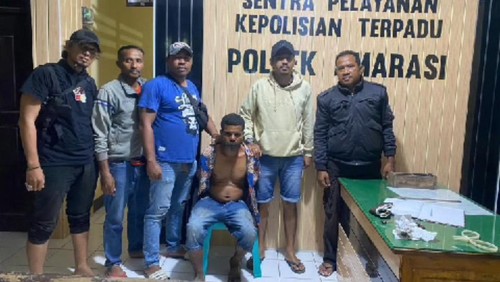 ODGJ pelaku pembunuhan ditahan di Polres Kupang, Minggu (15/9/2024). (Dok. Polres Kupang)