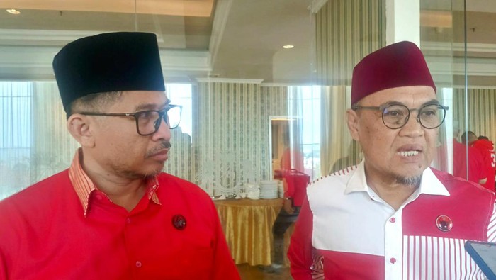 Pasangan Bakal Calon Wali Kota Batam dan Wakil Wali Kota Batam,  Nuryanto-Hardi Selamat Hood. (Alamudin Hamapu/detikSumut)