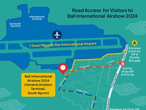 Informasi Lalin, Lokasi Parkir, dan Shuttle Bus Saat Bali International Airshow