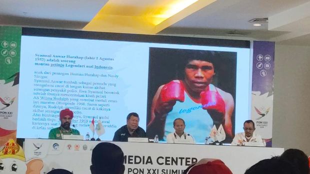 Petinju legendaris, Syamsul Anwar Harahap. (Dok. Dinas Kominfo Sumut)