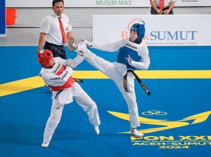 Atlet Taekwondo Polri Koleksi Emas, Perak dan Perunggu di PON XXI Aceh