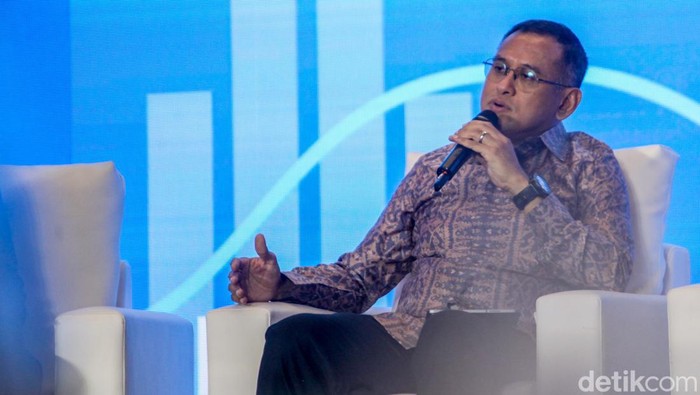 Direktur Utama PT Pupuk Indonesia (Persero), Rahmad Pribadi dalam acara detikcom Leaders Forum.