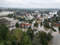 Foto Udara Banjir Bandang Melanda Republik Ceko