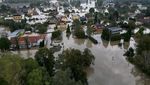 Foto Udara Banjir Bandang Melanda Republik Ceko