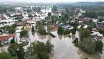 Foto Udara Banjir Bandang Melanda Republik Ceko