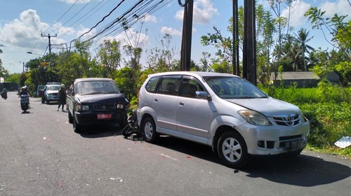 TKP kecelakaan di Desa Bebandem, Kabupaten Karangasem, Selasa (17/9/2024). (dok. Polres Karangasem)