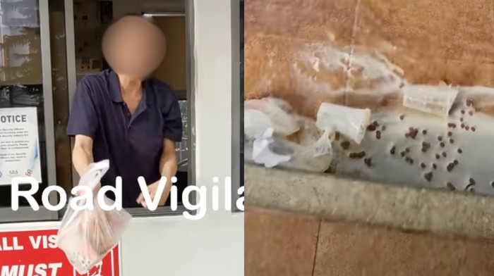 Kesal Dititipi Minuman oleh Ojol, Satpam Ini Buang Minuman Milik Pembeli