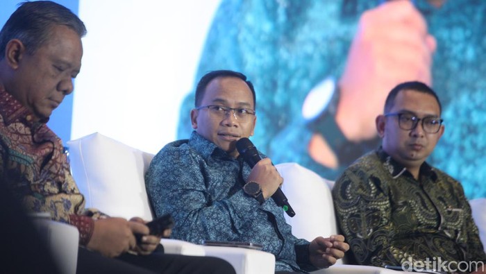Ketua Asosiasi Pengembang Pembangkit Listrik Tenaga Air (APPLTA) Zulfan Zahar dalam acara detikcom Leaders Forum Menuju Indonesia Hijau: Inovasi Energi dan Sumber Daya Manusia, di Hotel St. Regis, Jakarta Selatan, Selasa (17/9/2024).