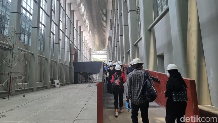 Kondisi Museum Nasional pada Selasa (17/9/2024). Tengah ada revitalisasi di berbagai gedung pasca terjadinya kebakaran di tahun lalu.