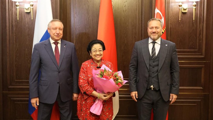 Megawati menghadiri jamuan Gubernur St Petersburg Alexander Beglov (dok PDIP)