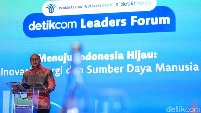 Menteri Investasi/Kepala Badan Koordinasi Penanaman Modal (BKPM) Rosan Roeslani menutup detikcom Leaders Forum di Hotel St Regis, Jakarta Selatan, Selasa (17/9/2024).