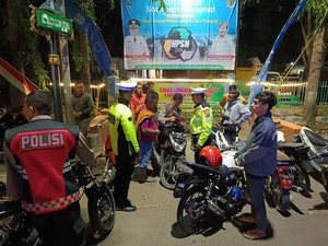 Puluhan Motor Protolan Terjaring Razia Cipta Kondisi di Probolinggo