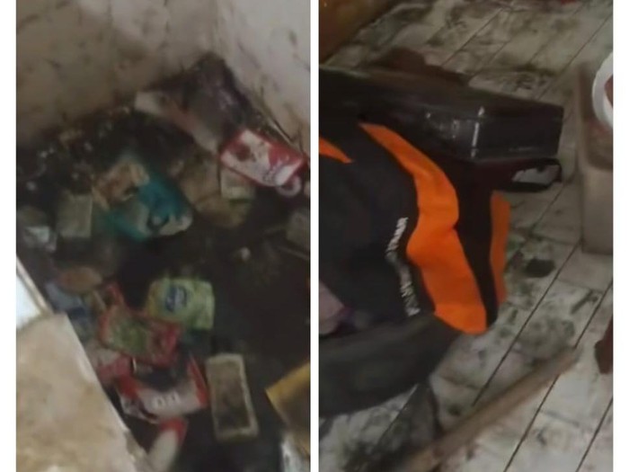 Penampakan kontrakan di Jakarta Pusat setelah ditinggal oleh penyewa.