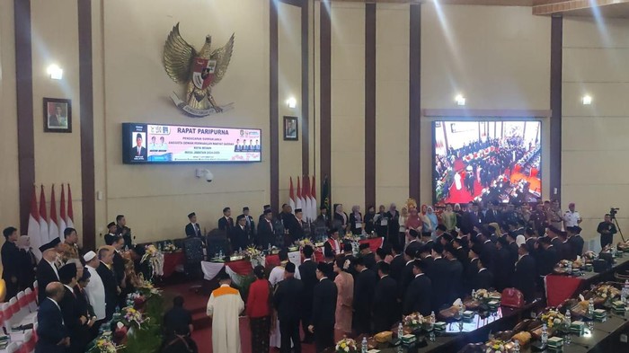 Suasana pelantikan 50 anggota DPRD Medan periode 2024-2029 (Foto: Dok. Istimewa)