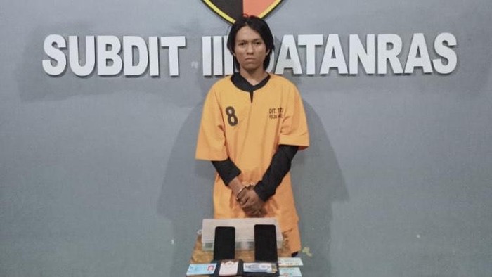 Tampang Ilham, pencuri Hp di Pangkalpinang.