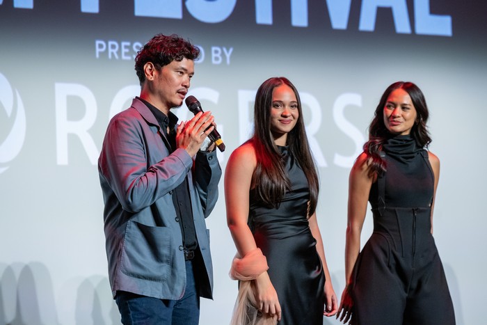 Timo Tjahjanto, Hana Malasan dan Aurora Ribero di TIFF 2024.