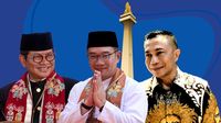 Survei Poltracking: RK-Suswono 51,6%, Dharma-Kun 3,9%, Pramono-Rano 36,4%