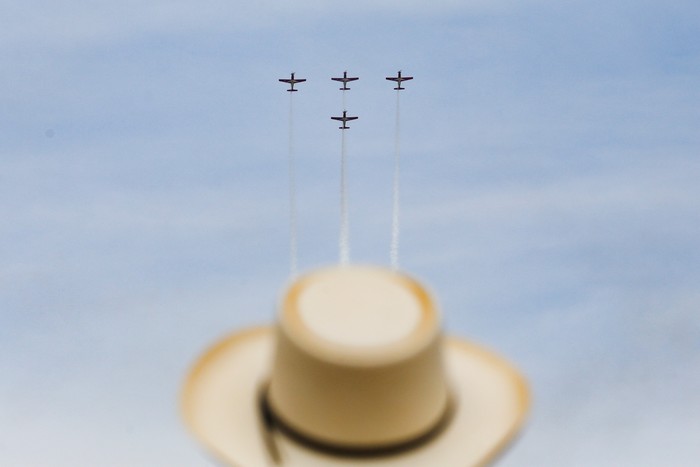 Bali International Air Show 2024 resmi berlangsung mulai hari ini, Rabu (18/9). Agenda yang diikuti oleh puluhan negara tersebut berlangsung sampai Sabtu (21/9).
