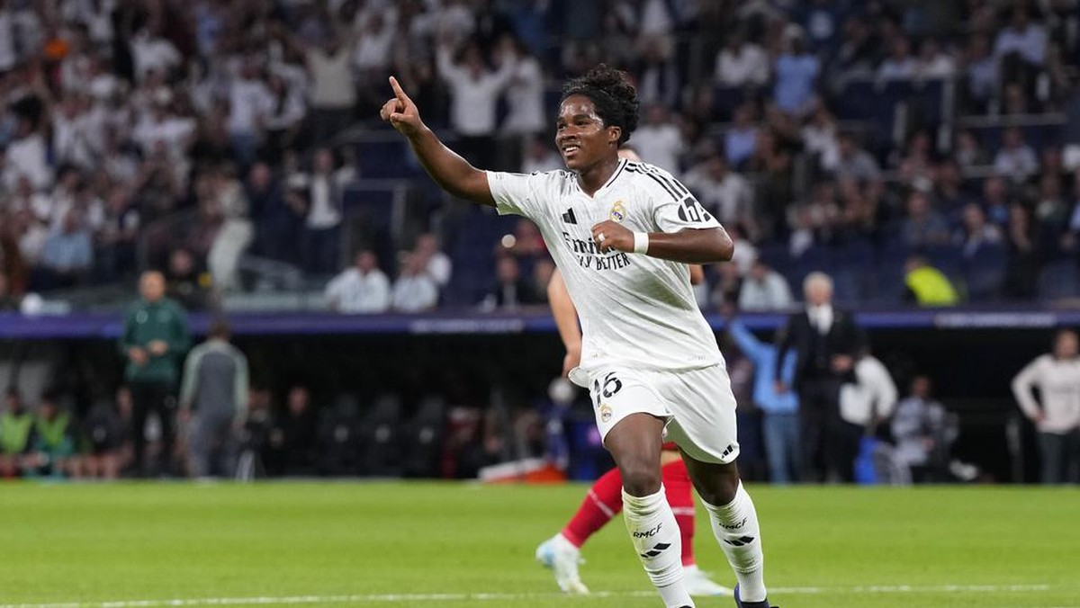 Endrick bisa dirujak Thibaut Courtois kalau gagal menjebol gawang Stuttgart. (Foto: AP/Manu Fernandez)