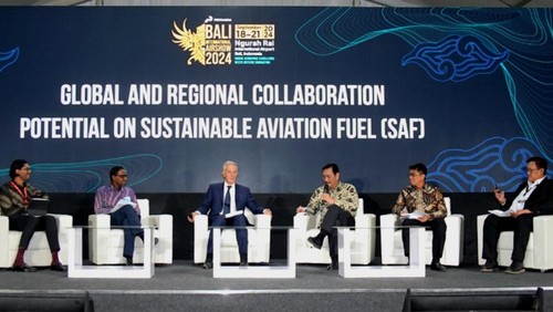Forum Kerja Sama Global dan Regional mengenai Bahan Bakar Penerbangan Berkelanjutan, Rabu (18/9/2024). (Dok. Kemenko Marves)